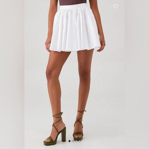Free People Gaia Skirt In Optic White Size M NWT - Picture 1 of 6